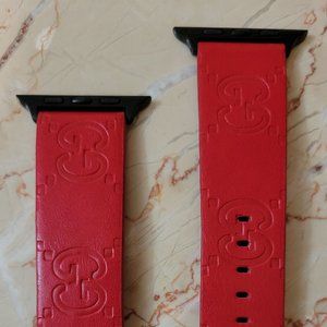 Inspired Luxury Apple Watch LEATHER BAND Fits 42MM 44MM 45MM